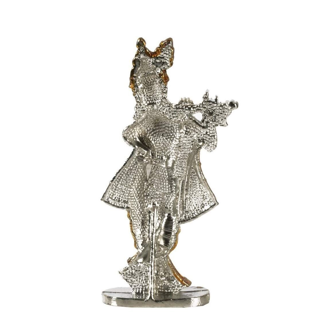 Relicon Lord Krishna Idol Silver Gold Metal Statue