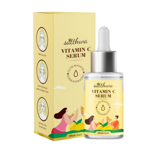 Satthwa Vitamin C Face Serum With Niacinamide & Hyaluronic Acid For Glowing Skin