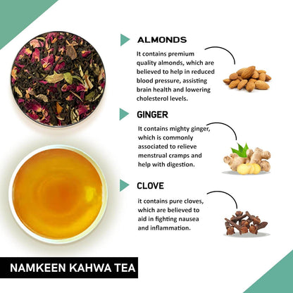 Teacurry Namkeen Kahwa Himalayan Pink Salt Tea Bags - Drmedicart