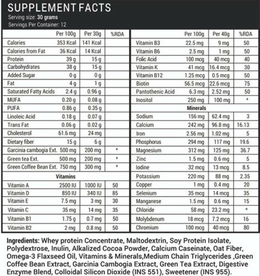 Livestamin Nutritional Meal Shake - Chocolate Flavour