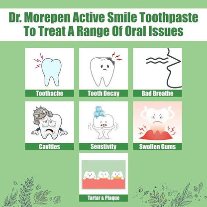 Dr. Morepen Active Smile Herbal Toothpaste with Neem, Clove & Menthol