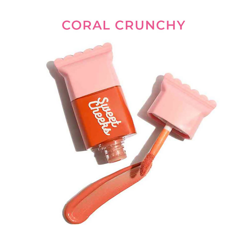Praush Beauty Sweet Cheeks Liquid Blush - Coral Crunchy