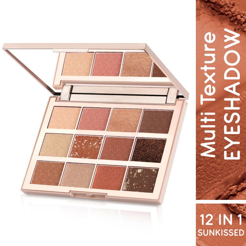 Kay Beauty By Katrina Kaif Multi Texture Eyeshadow Palette - Sunkissed