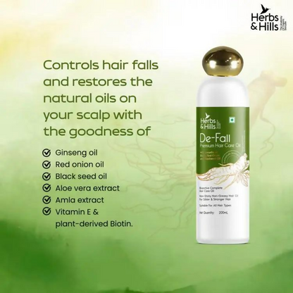 Herbs & Hills De-Fall Premium Hair Care Oil