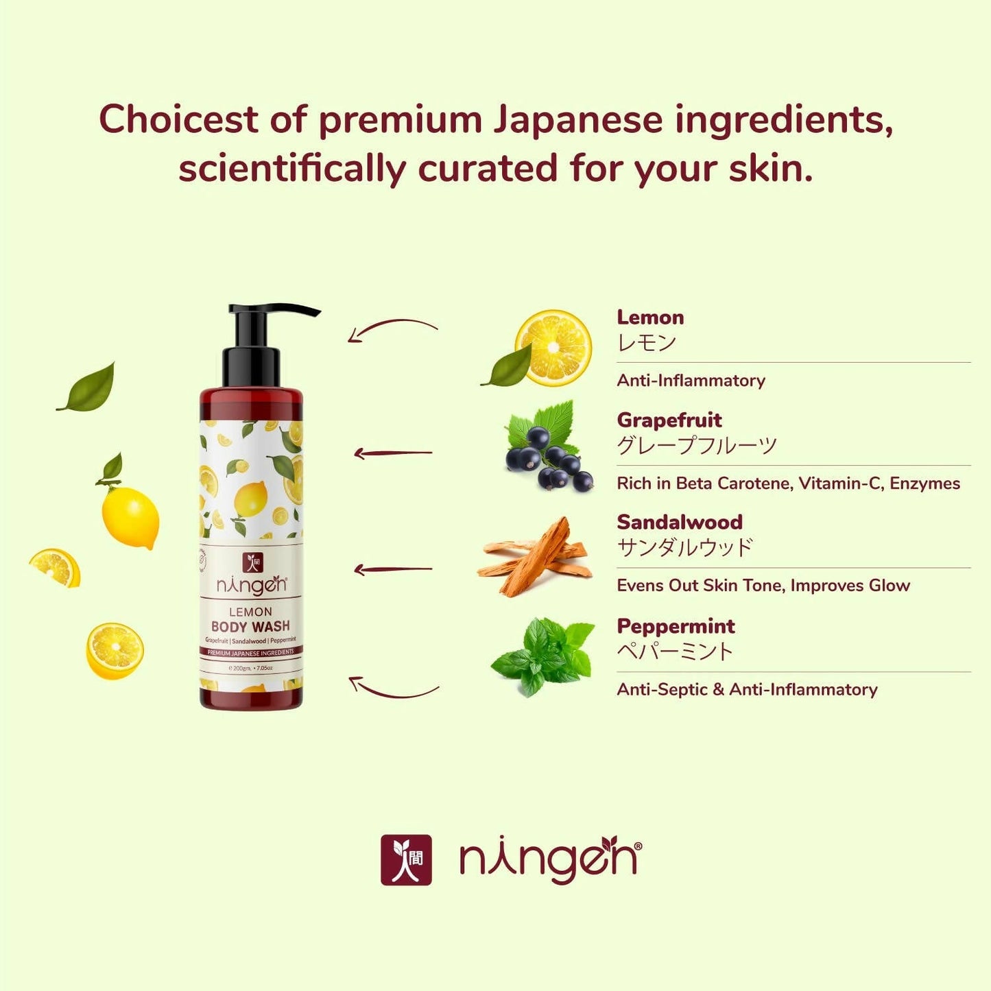 Ningen Lemon Body Wash Gel
