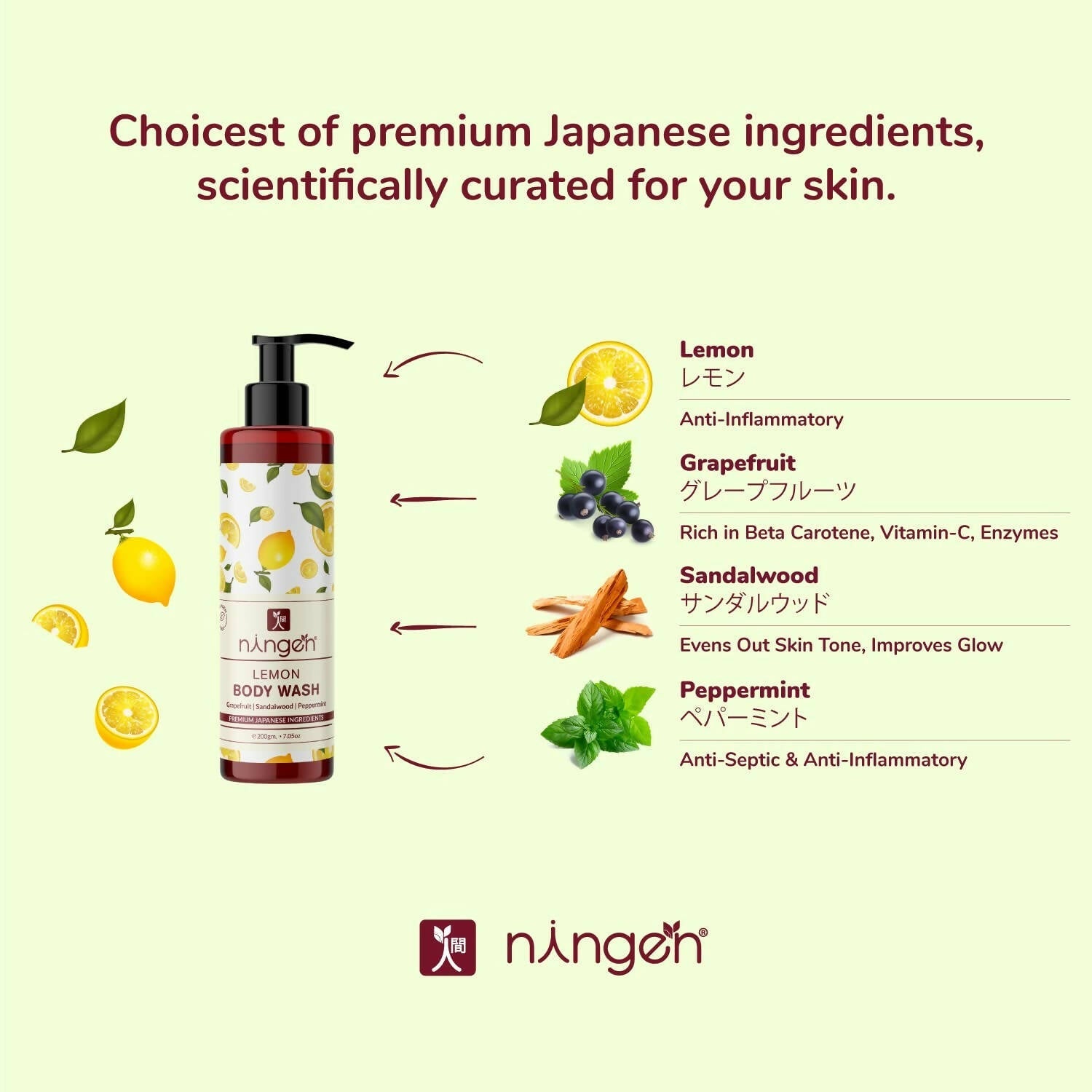 Ningen Lemon Body Wash Gel