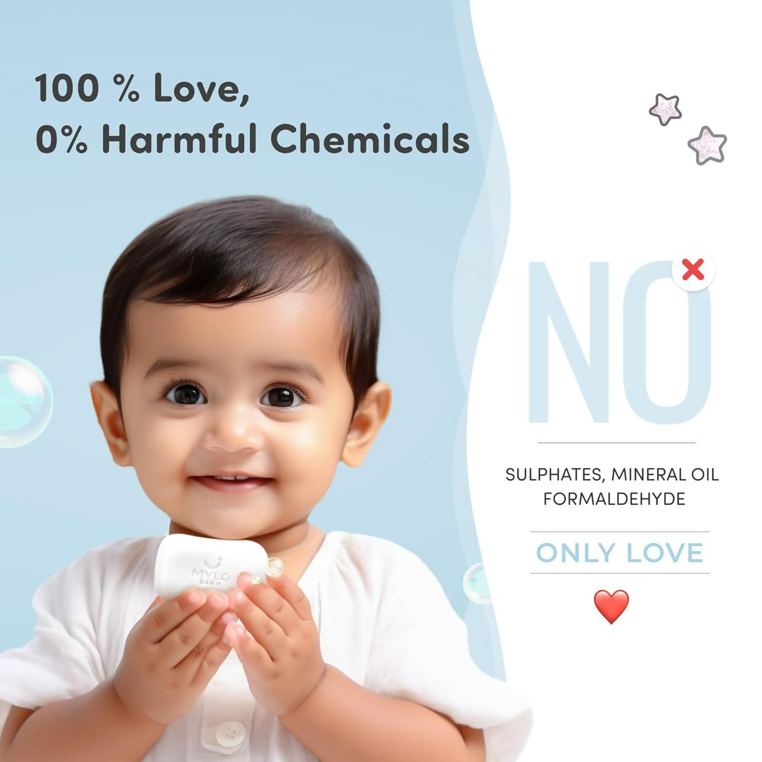 Mylo Baby Soap Cleanses Gently Retains Moisture Easy to Apply Suitable For 0-3 Years