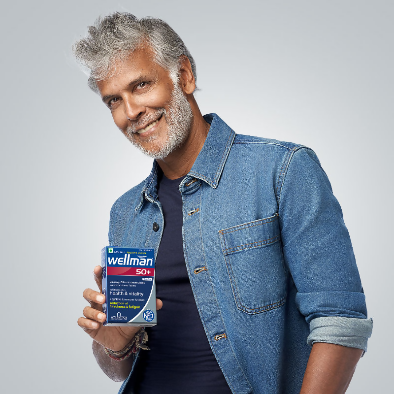 Wellman 50+ UK's No.1 Multivitamin Tablets For Men above 50 (Ginseng, Citrus & Amino Acids & Micronutrients)