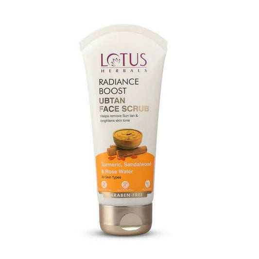 Buy Lotus Herbals Radiance Boost Ubtan Face Scrub from DrMediCart, Ship from India to USA