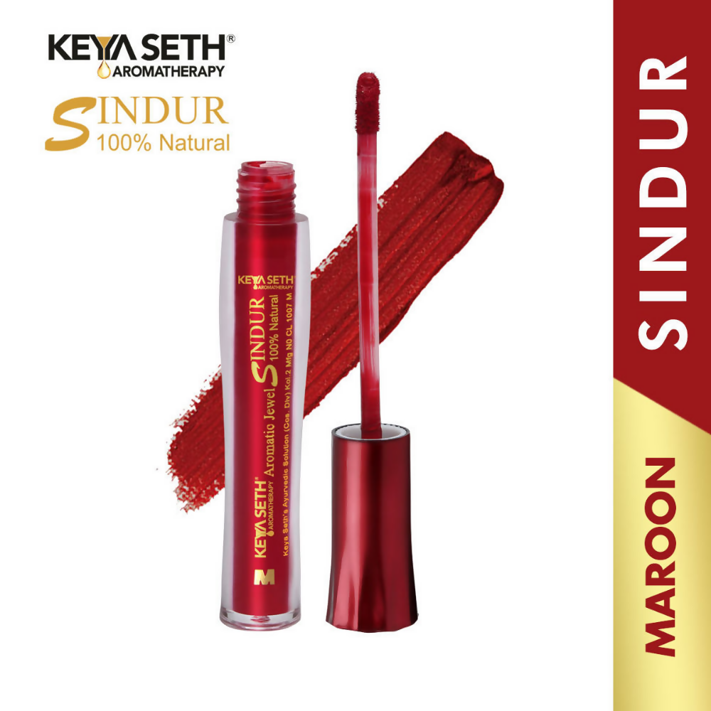 Keya Seth Aromatherapy 100% Natural Liquid Sindoor - Maroon