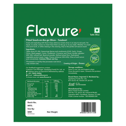 Flavure Snack-On-The-Go Olives Tandoori