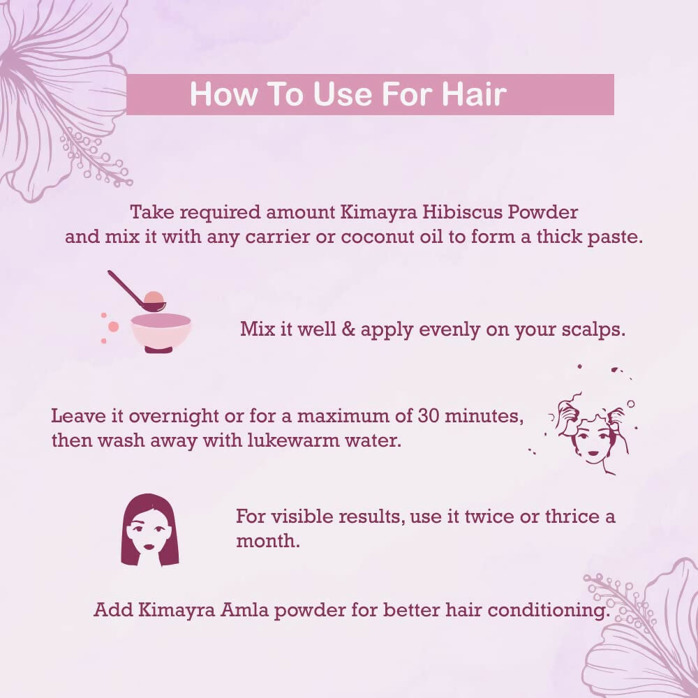 Kimayra Hibiscus Powder For Hair Growth