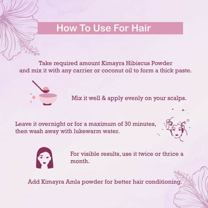 Kimayra Hibiscus Powder For Hair Growth