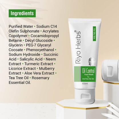 Riyo Herbs Oil Control Facewash For Acne Prone Oily Skin