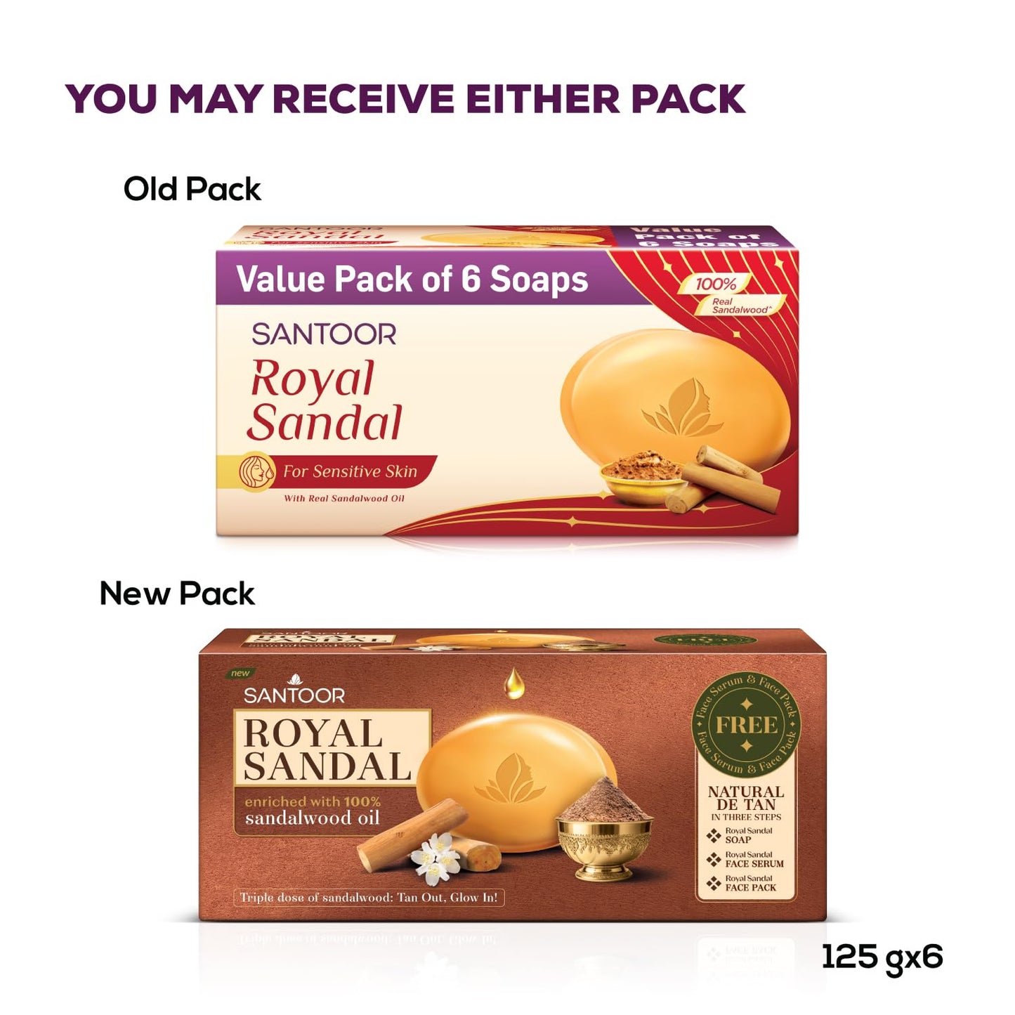 Santoor Royal Sandal Bathing Soap For Sensitive Skin