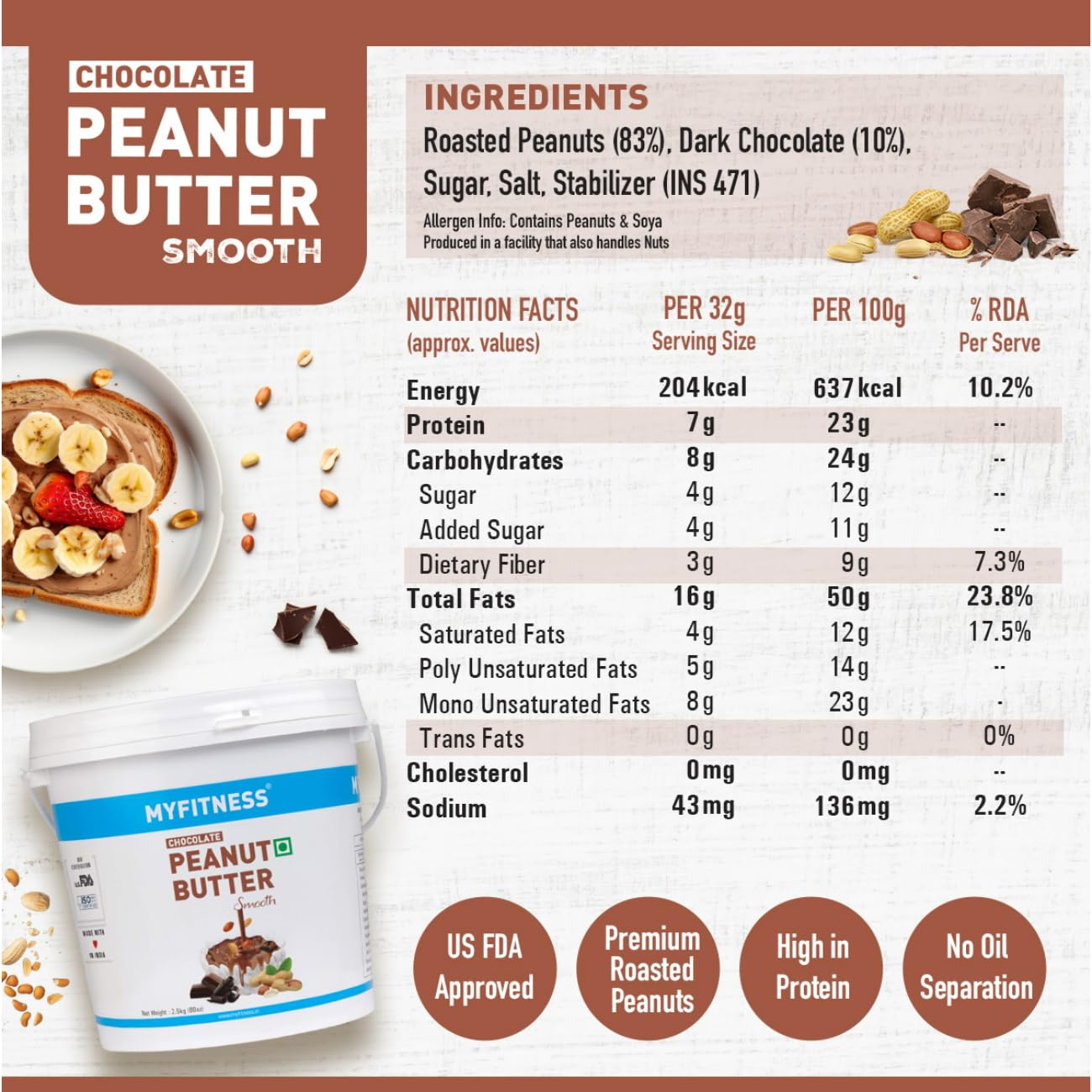 Myfitness Chocolate Peanut Butter (Crunchy)