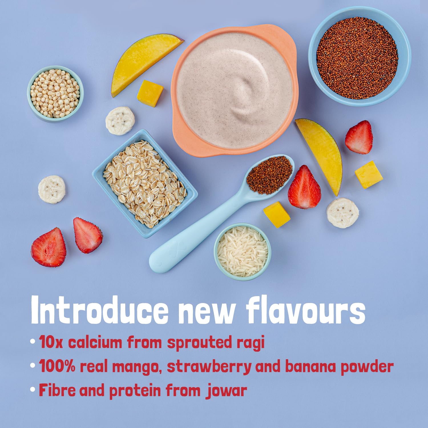 Slurrp Farm Multigrain Millets with Mixed Fruits Cereal For Kids