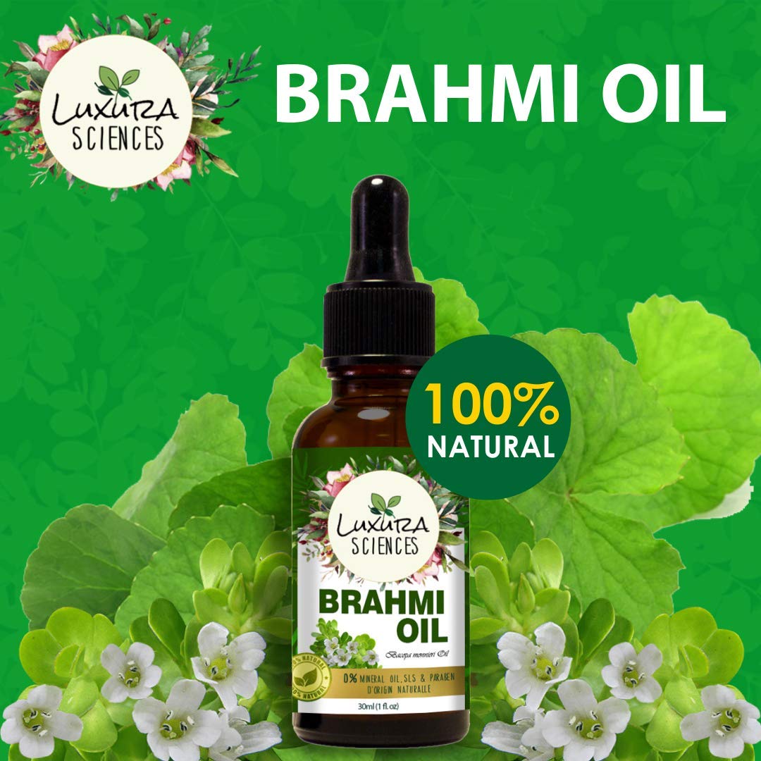 Luxura Sciences Organic Brahmi Oil for Hair Growth - DrMediCart