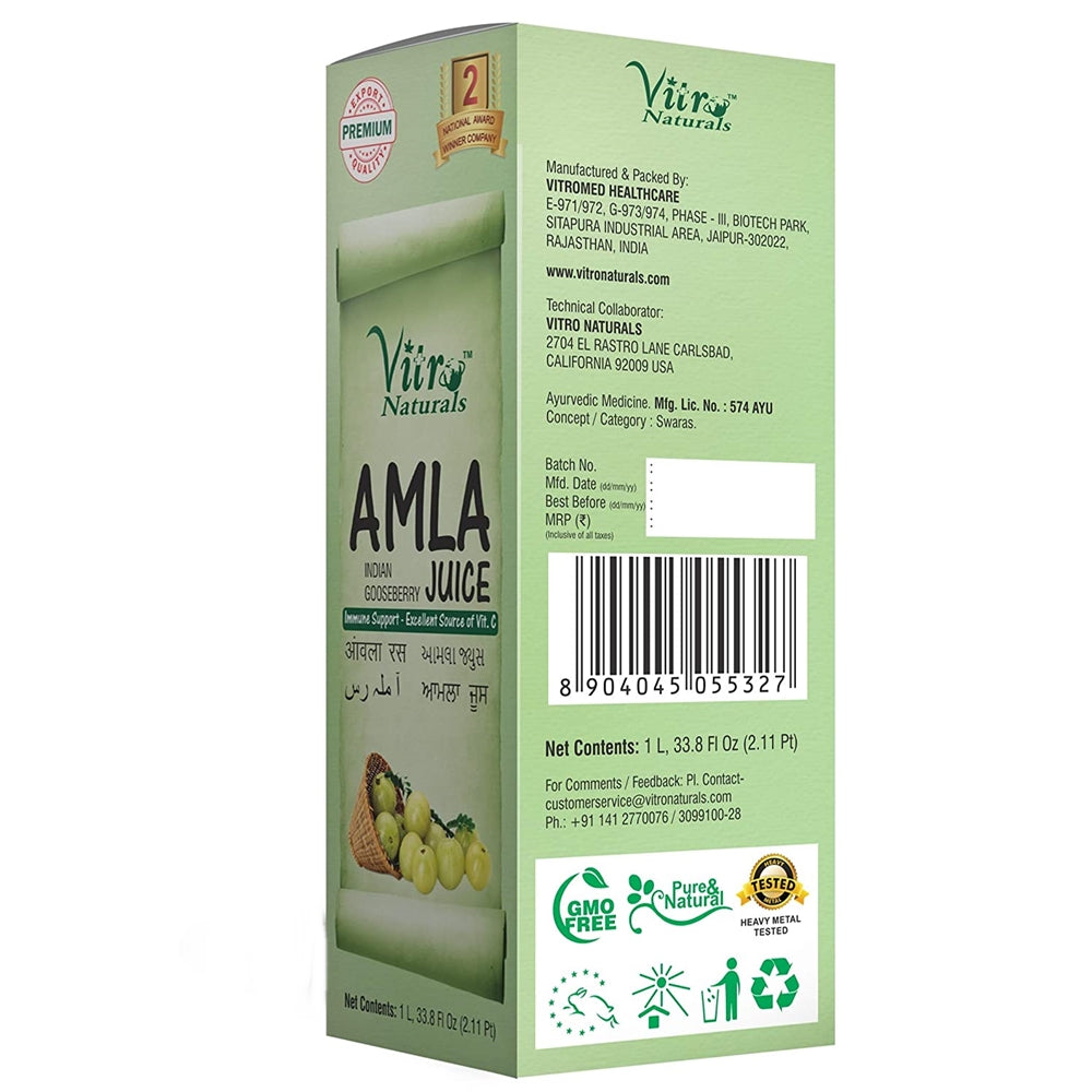 Vitro Naturals Healthy Amla Juice