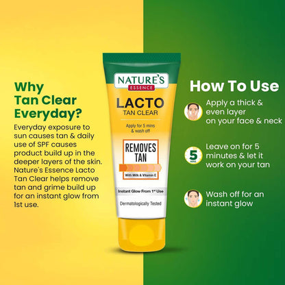 Nature's Essence Daily De-Tan Lacto Tan Clear
