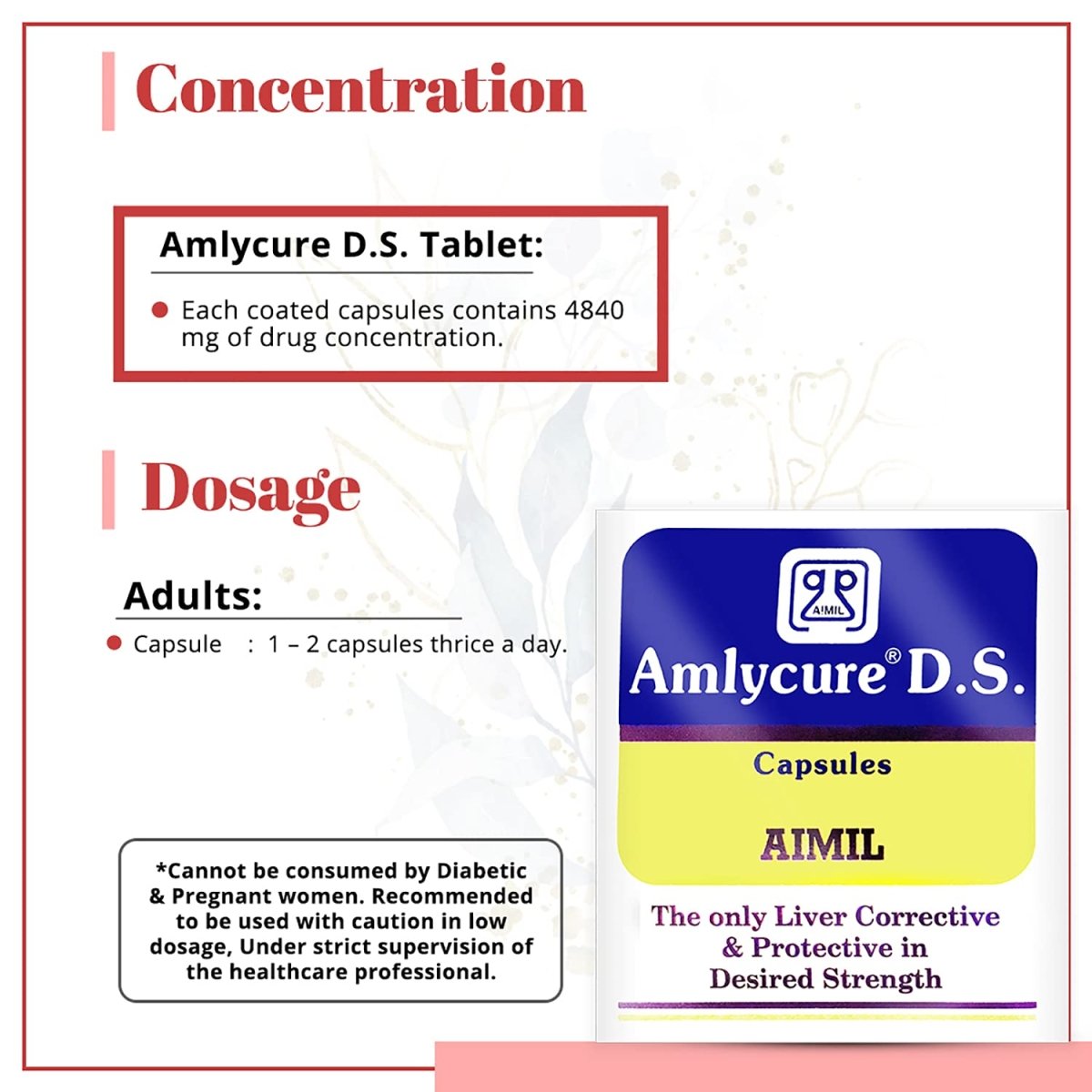 Aimil Ayurvedic Amlycure DS Capsules