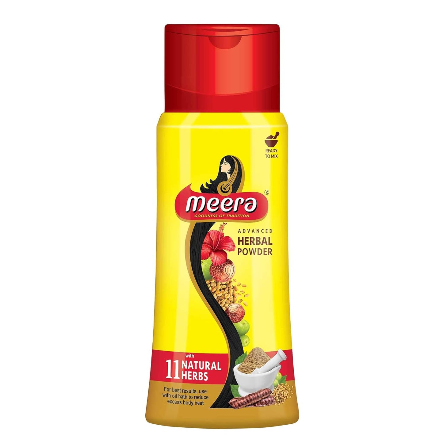 Meera Herbal Hairwash Powder With 11 Naturals Herbs