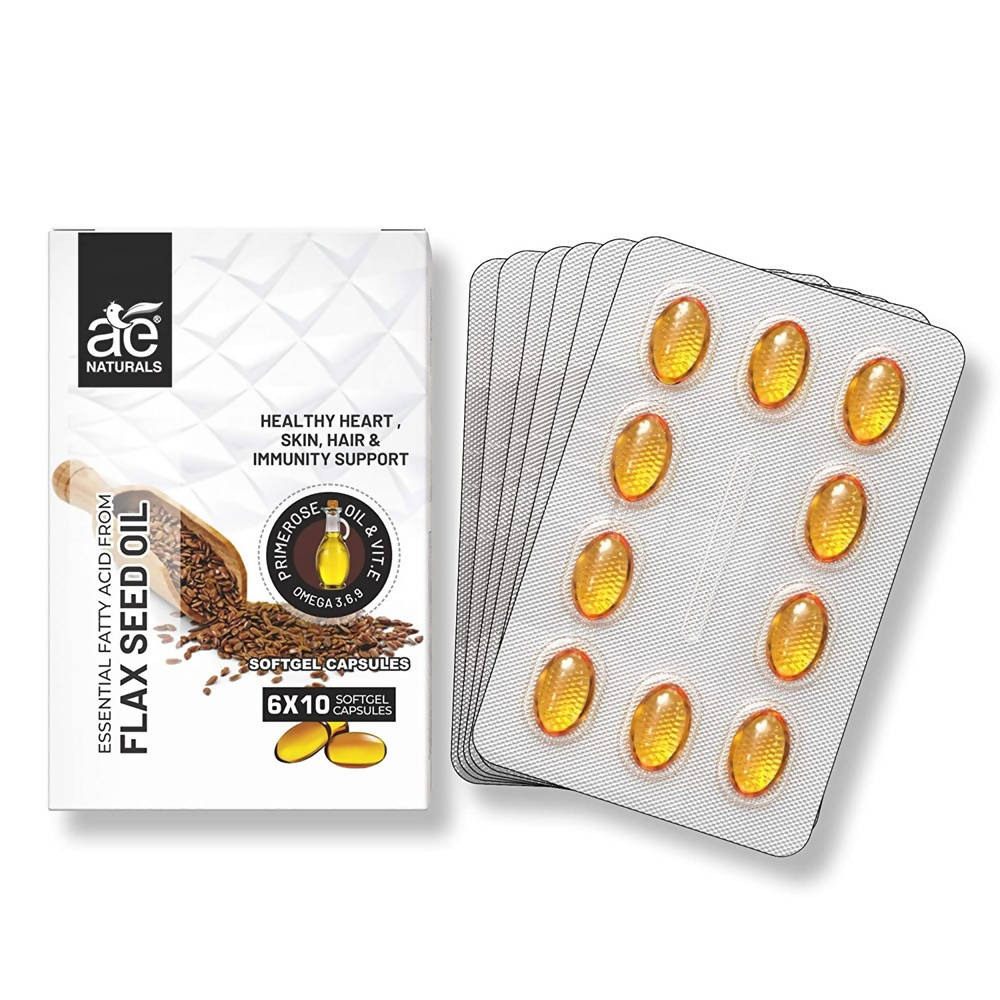 Ae Naturals Flax Seed Oil Soft Gel Capsules