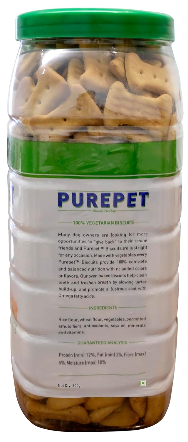 Purepet Vegetarian Biscuits - Jar