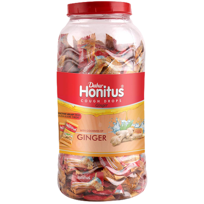 Dabur Honitus Lozenges Jar - 300 Count (Honey Ginger)