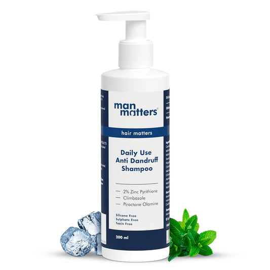 Man Matters Anti Dandruff Daily Use Shampoo, Reduces Dandruff, Flaking & Soothes Scalp Irritatio