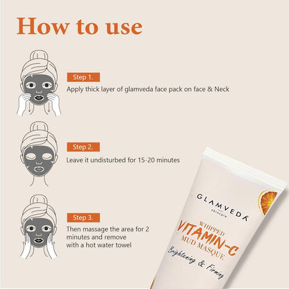 Glamveda Whipped Vitamin C Mud Masque