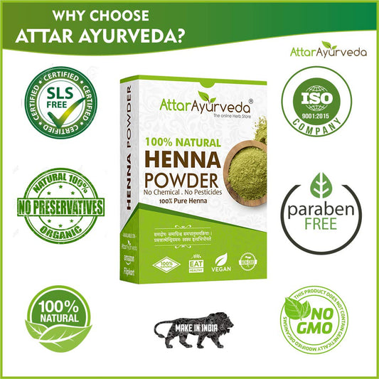 Buy Attar Ayurveda Henna Powder from DrMediCart, Ship from India to USA
