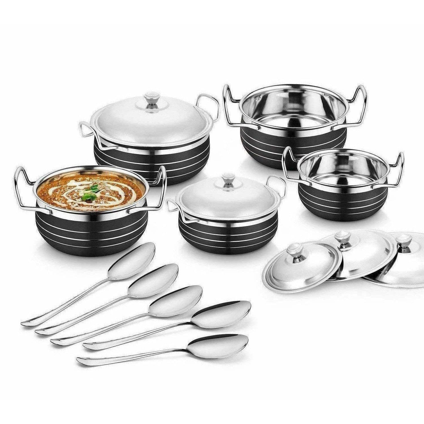 Buy Stainless Steel Handi Copper Set (10-Pieces)