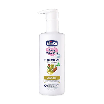 Chicco Baby Moments Massage Oil For Moisturised Skin, Nourished Hair & Scalp