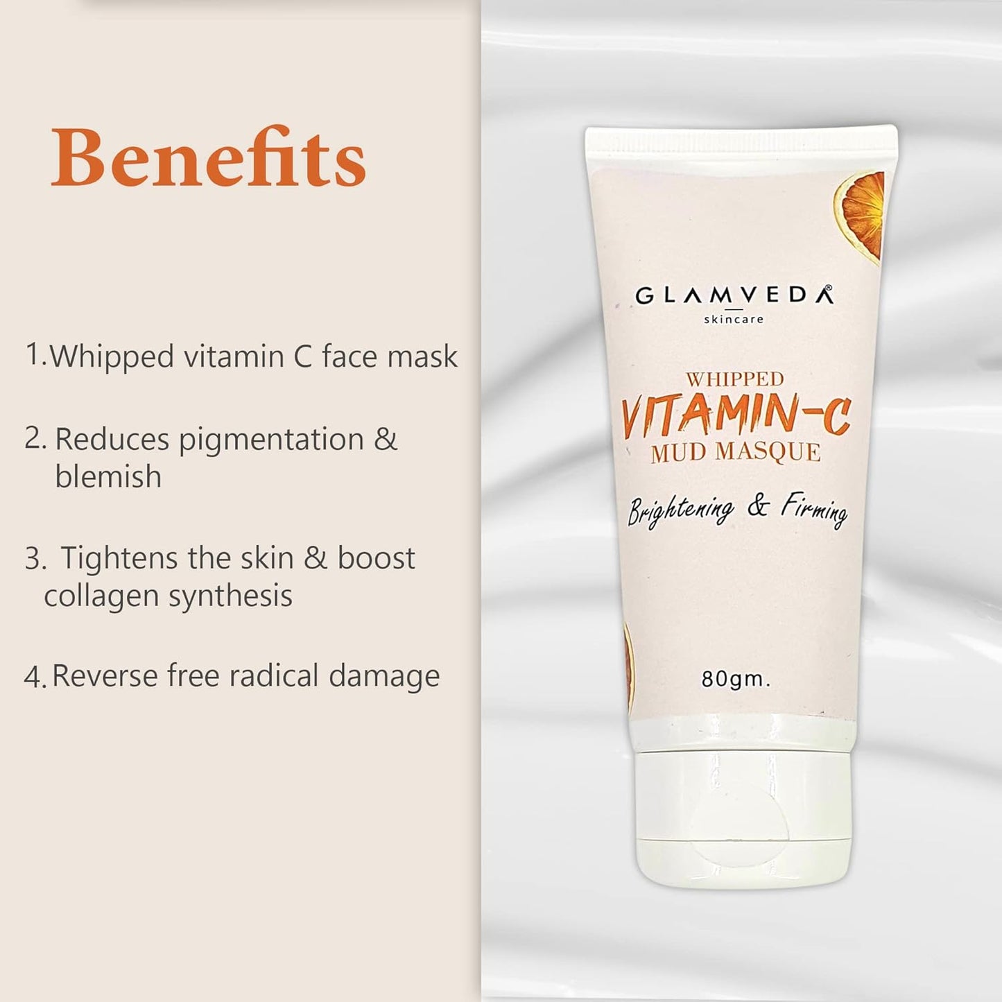 Glamveda Whipped Vitamin C Mud Masque