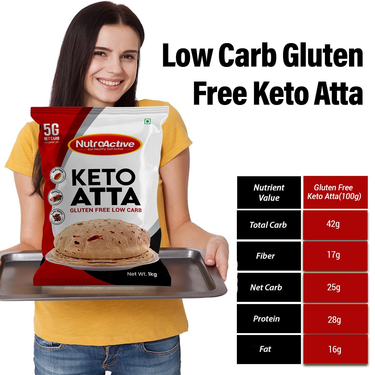 NutroActive Keto Atta Gluten Free