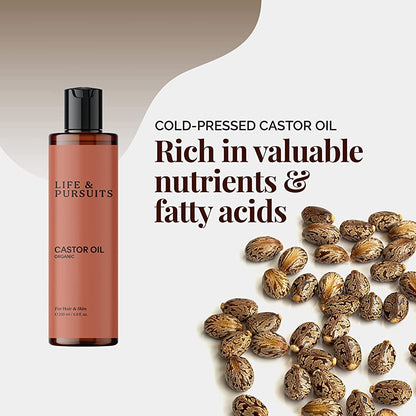 Life and Pursuits Organic Castor Oil For Hair Growth & Skin