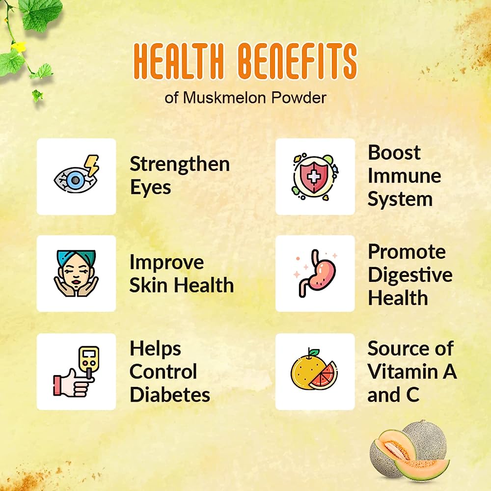 Nattfru Muskmelon Juice Powder - 90g (3 Packs X 30g each- Inside)