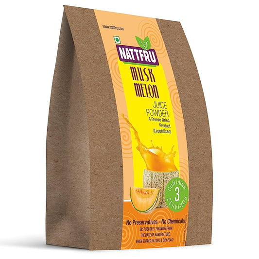 Nattfru Muskmelon Juice Powder - 90g (3 Packs X 30g each- Inside)