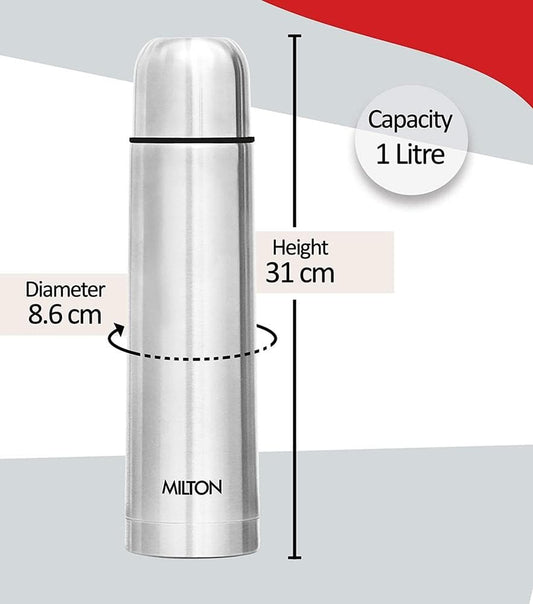 Milton Steel Hot & Cold Bottle, 1000 ml