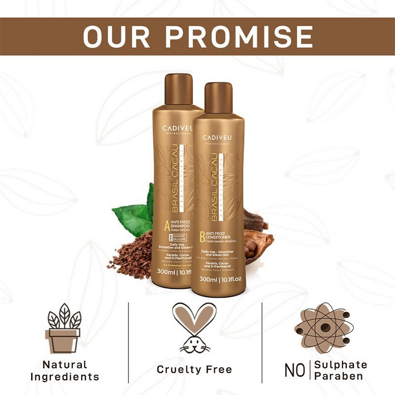 Cadiveu Brasil Cacau Anti Frizz Shampoo & Conditioner Combo