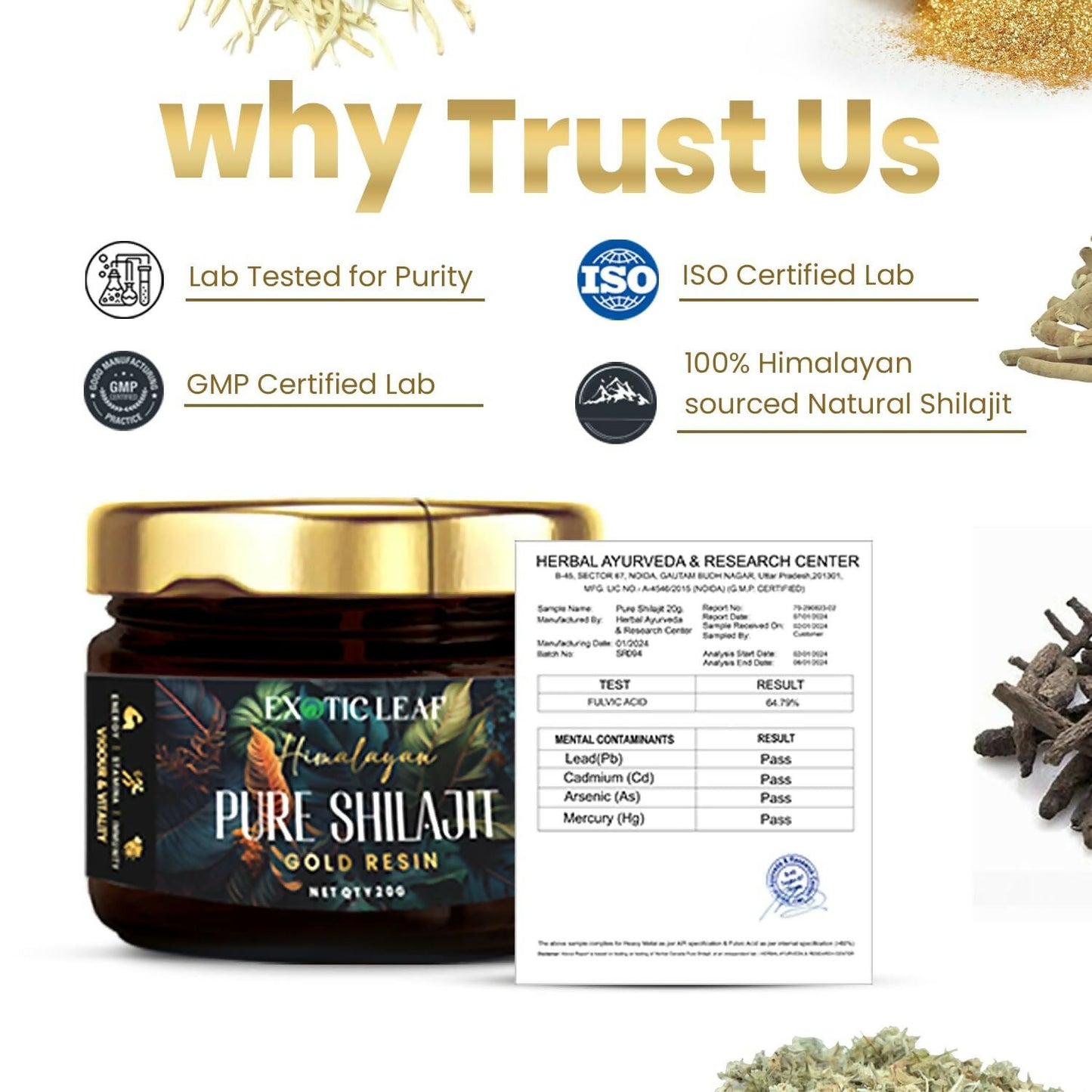Exotic Leaf Gold SJ Resin