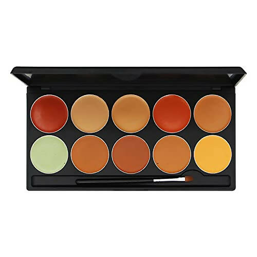 Fashion Colour Studio Finish HD Foundation Palette- 10 HD Cream Makeup Shades