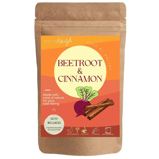 Satvi Wellness Beetroot Cinnamon Tea Bags