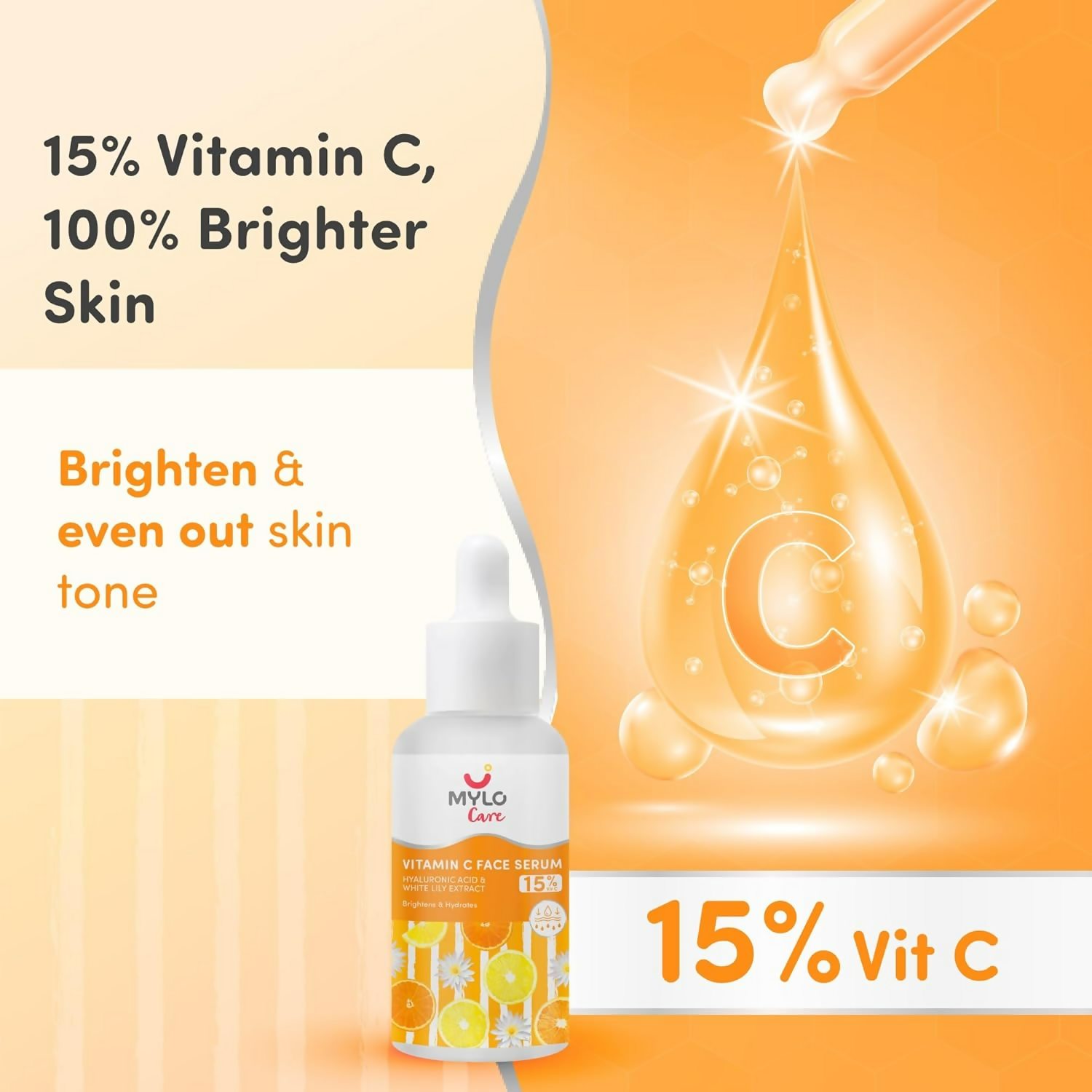 Mylo Care 15% Vitamin C Face Serum