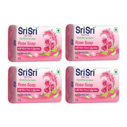 Sri Sri Tattva Rose Soap with Aloe Vera & Glycerine - DrMediCart