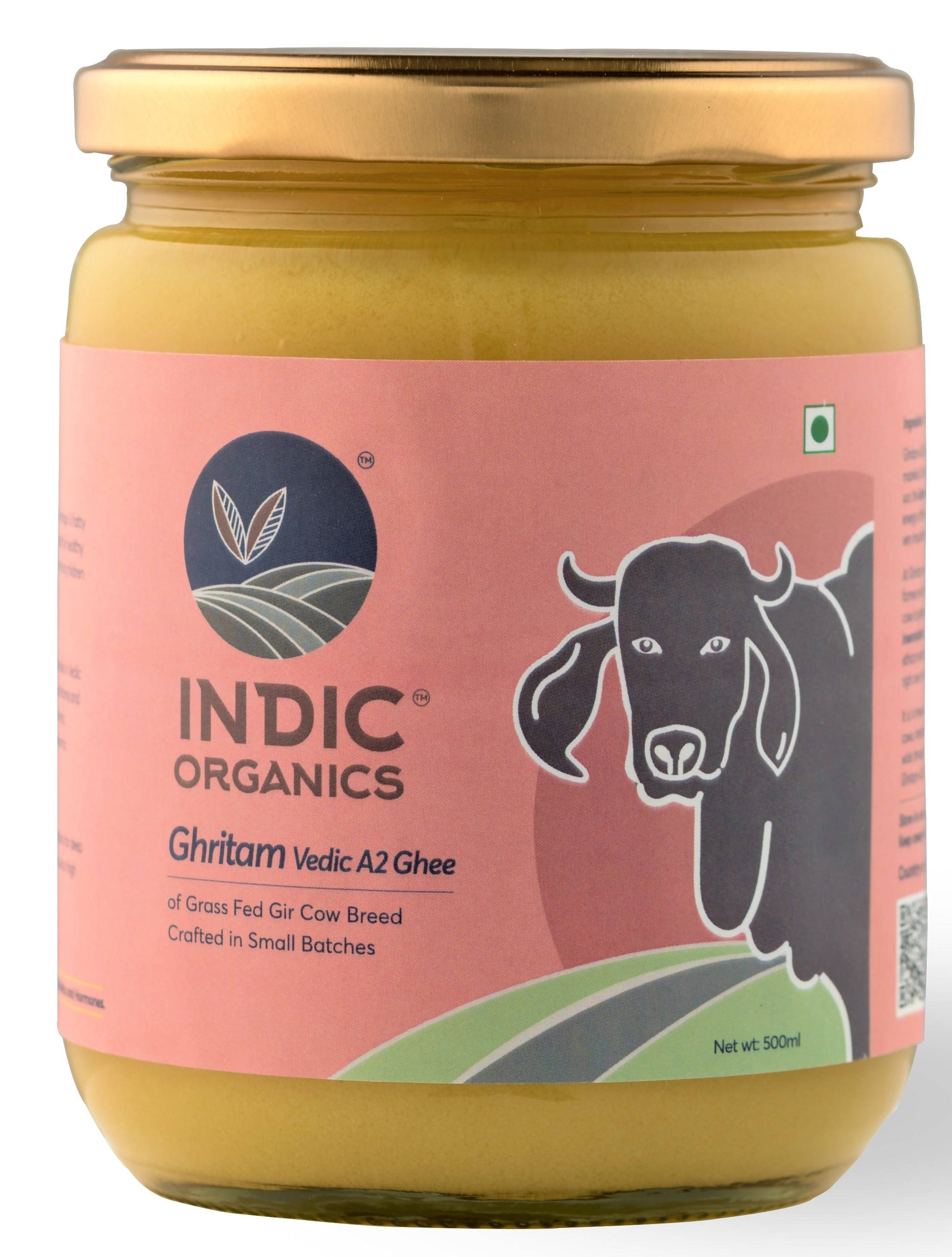 Indic Organics Gir Cow's A2 Ghee | Desi Gir Cow Ghee | Premium and Organic Desi Ghee