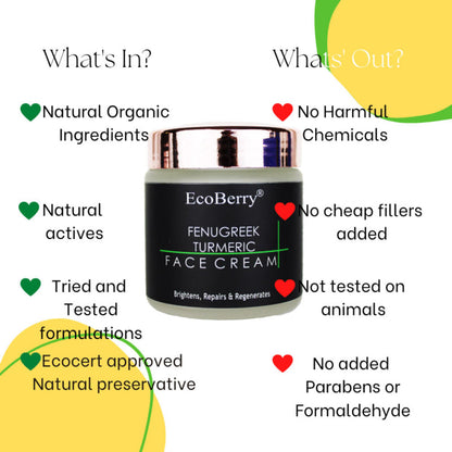 Ecoberry Fenugreek Turmeric Face Cream