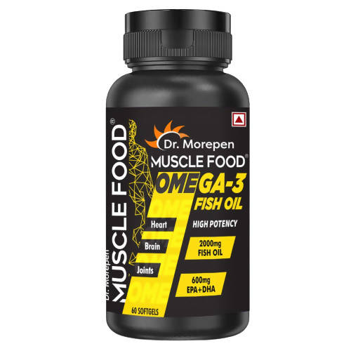 Dr. Morepen Muscle Food Omega-3 2000mg Fish Oil Softgels