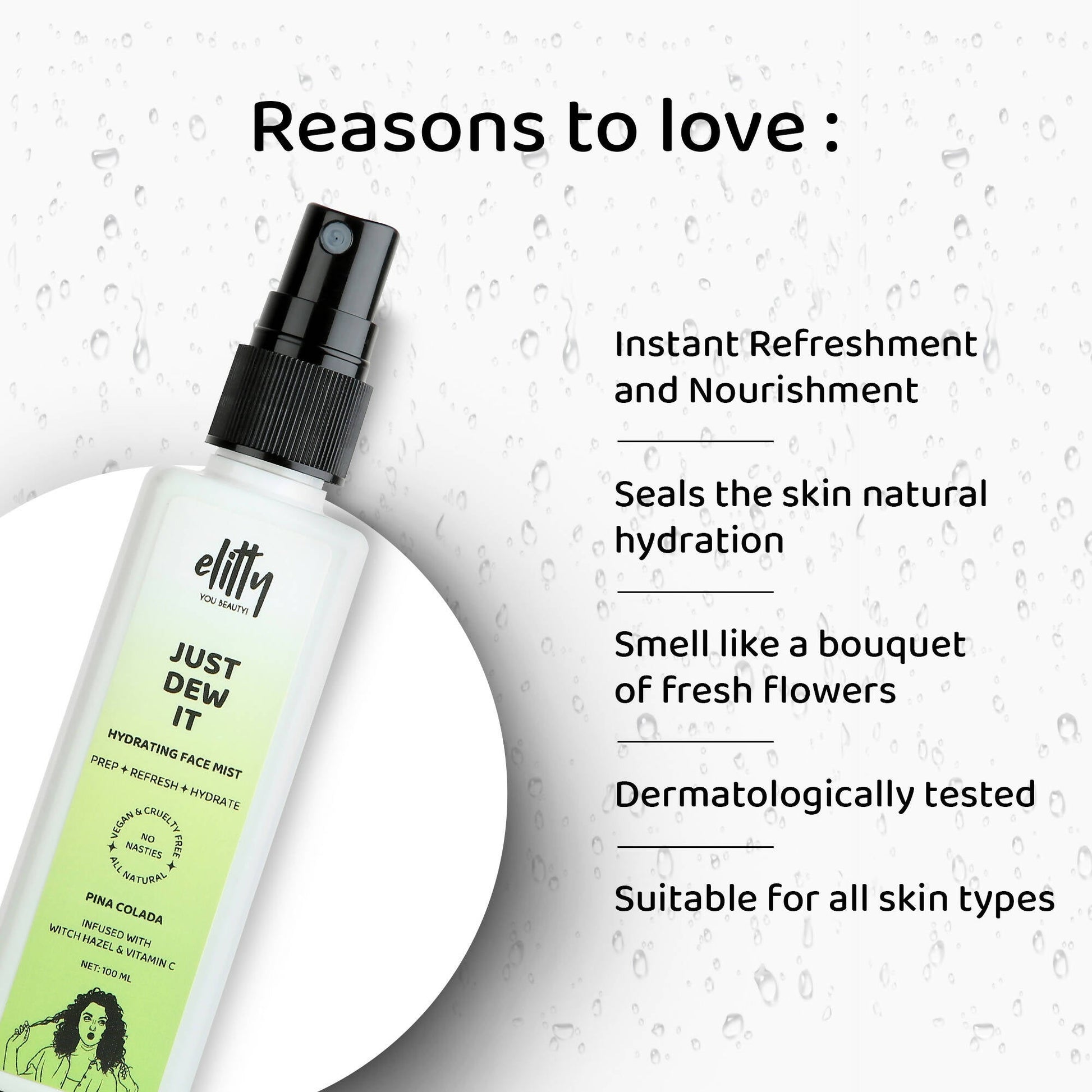 Elitty Just dew it - Hydrating Hydrating Pina Colada Face Mist - DrMediCart